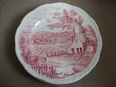Buy Alfred Meakin Home Pastures 2 X Pink White Dinner Plate • 19.95£
