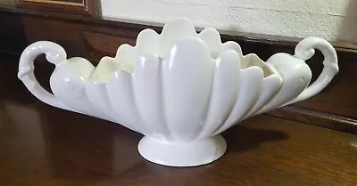 Buy Vintage Kensington Ware Burslem Art Deco Mantle Vase Large White • 40£