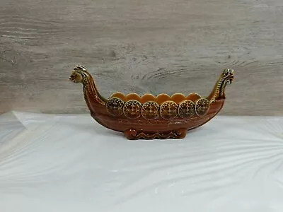 Buy Vintage Wade Pottery Viking Boat Trinket Posy Porcelain Ornament. • 10£