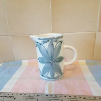 Buy Cinque Ports Pottery Ltd - Milk Jug - The Monastery Rye - Blue Flower  • 11.50£