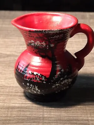 Buy Aller Vale Pottery Ceramic Scenic Vase In Red And Black Japanese Inspired  • 17.95£