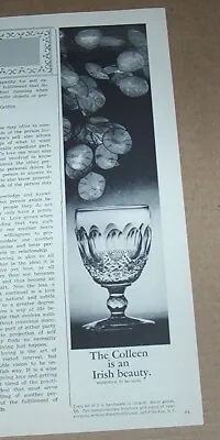 Buy 1964 Print Ad - Waterford Crystal Glass Handmade Irish Glassware Old Advertising • 6.62£
