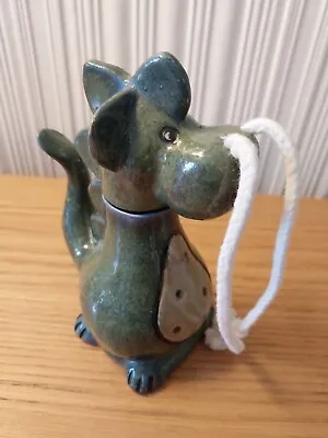 Buy Ceramic Pottery  Green  Dragon Figurine Oil Lamp • 10£