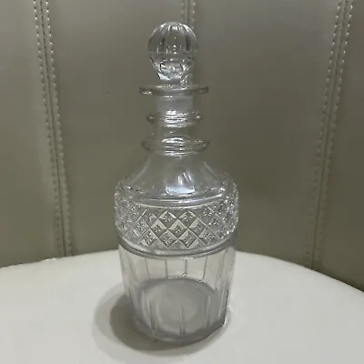 Buy Antique Cut Crystal Glass Georgian Regency Prussian Ring Neck Decanter C1815 • 74.99£