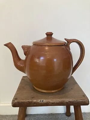 Buy X Large Antique Victorian Stoneware Teapot Staffordshire 1860s ‘British Make’ • 45£