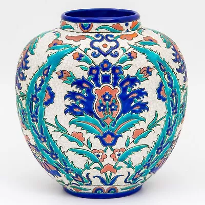 Buy Laroche Persian Pottery Vase, Belgium Circa 1930 • 350£