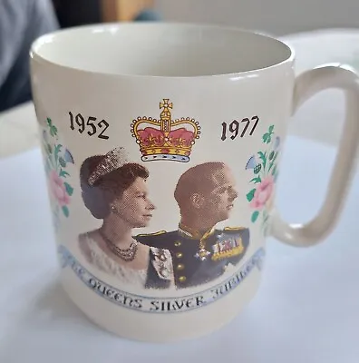 Buy Queen Elizabeth 11 Silver Jubilee Mug New Devon Pottery Newton Abbot • 5£