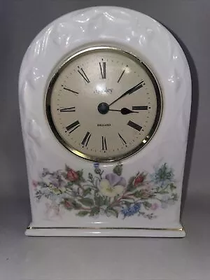 Buy UNTESTED Vintage Aynsley - Wild Tudor Patter Mantel Clock With Felt Bottom • 11.19£