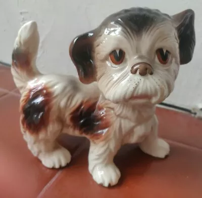 Buy Vintage Staffordshire Puppy Dog Figurine - Melba Ware Collectors 1960's • 2.99£