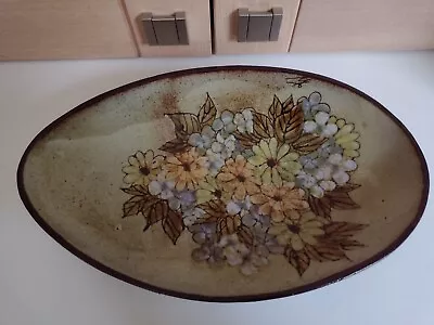 Buy Chelsea Pottery Oval Floral Dish / Wall Hanging Sue Windsor {?} Art Pottery • 12.50£