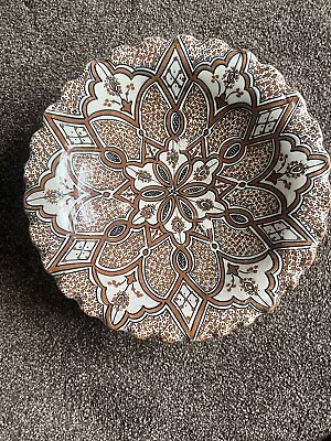 Buy Antique Safi Morrocan Charger Scalloped Edge • 75£