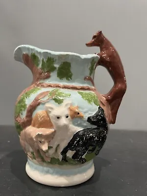 Buy Vintage Ceramic Hunting Stag Dogs Wold Pitcher • 56.90£