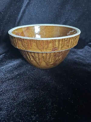 Buy VTG Yellow Ware Nesting Mixing Bowl Brown Picket Fence  USA 5 3/4  • 15.30£