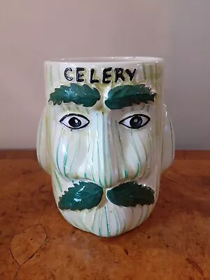 Buy Vintage Celery Face Pot Jug Kensington Price Pottery • 8.99£
