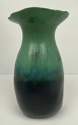 Buy Wabi Sabi Style Wall Vase Large 10  Blue Green Mexico Flea Bite In Back • 38.52£