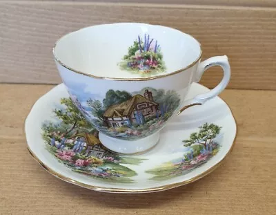 Buy Royal Vale Bone China English Cottage & Garden Cup And Saucer Set • 5£
