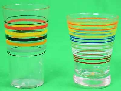 Buy Set X 2 Art Deco Multi-Stripe Shot Glasses • 47.44£