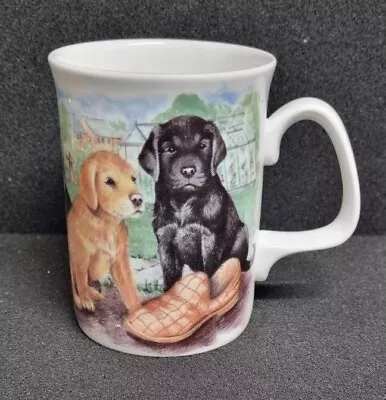 Buy Crown Fine Bone China Mug Decorated With Dogs • 2.99£