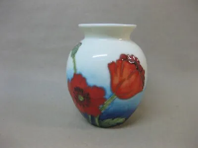 Buy Old Tupton Ware Ceramic Vase ~ Floral / Poppy Decoration ~ 3 3/4  ~ 9.5 Cm • 14.99£