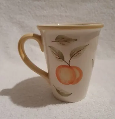 Buy Vintage LAURA ASHLEY Tea/Coffee Mug EVESHAM Peach Fruit Peach/green On Ivory NEW • 7£