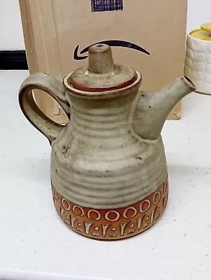 Buy Vintage Tremar Pottery Tea Pot Stoneware Cornwall Studio Pottery Rustic H 20 Cm • 24.99£