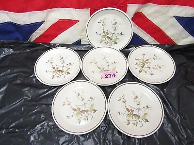 Buy Royal  Doulton Wild Cherry Small Tea Plates Set Of 6 (D) • 9.99£