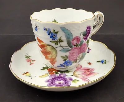 Buy Herend Coffee Cup & Saucer, Meissen Style, C.1897 • 263.74£