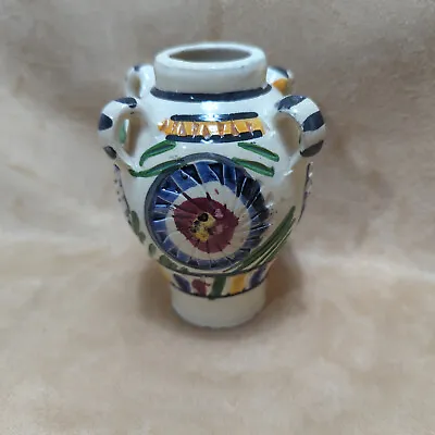 Buy Superb Rare Vintage 4.5  Unusual Art Craft Handmade Vase 4 Handles 1956 Ceramic • 27.35£