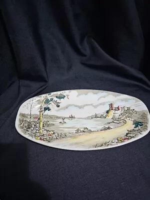 Buy Vintage British Anchor Alton Pottery Oval Bread Server Plate Excellent Condition • 6£
