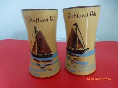 Buy 2 Torquay Ware Portland Bill Posy Vases • 7.99£