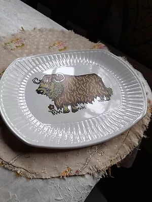 Buy Vintage Beefeater Plate  English Ironstone Pottery Bull Cow Steak Plate 70s Yak • 6.50£