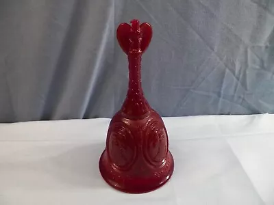 Buy Fenton Red Glass Patriotic Bicentennial Bell W/ Eagle Finial INV4 • 9.10£