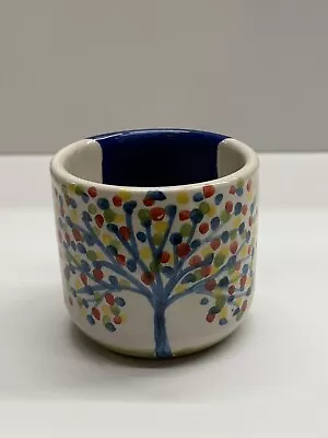 Buy Artisan Hand Painted Sicilian Maiolica Ceramic Coffee Cup From Taormina, Signed • 18.86£
