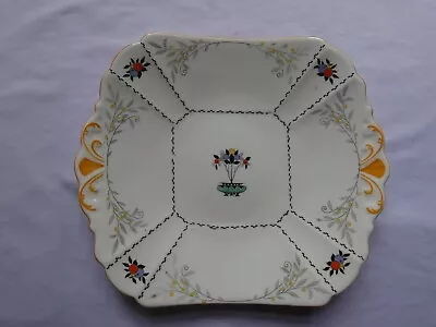 Buy Rare Shelley Deco Fruit Tree Jardiniere 11565 Queen Anne Tab Handled Cake Plate • 34.95£