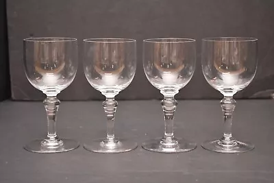 Buy SET 4 Baccarat French Crystal NORMANDIE 5.5  Claret Wine Goblets Glasses Stems • 133.26£