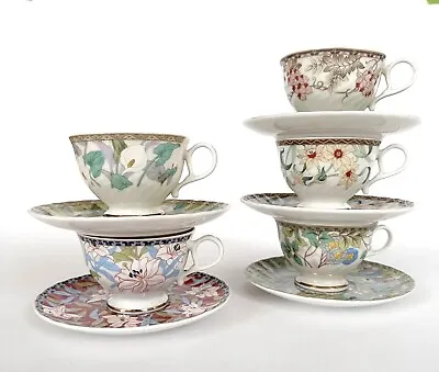Buy Montmartre Fine China Porcelain Teacup Tea Cup Set Floral Made Japan 10 PCS NIB • 32.73£