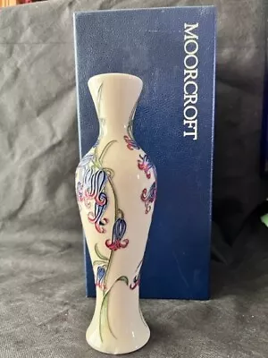 Buy Moorcroft Bluebell Harmony Vase 2009 Signed Kerry Goodwin (20cm) Chipped Base • 40£