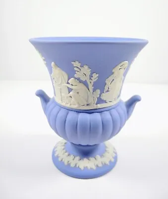 Buy Wedgewood Vintage Blue Jasperware Classical Small Urn Bud Vase, Women & Children • 8.50£