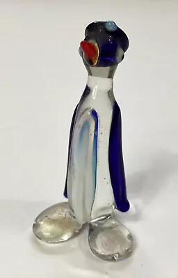 Buy Vintage Murano Glass Animal - Penguin With Hat - 5.2cm - (Ref#17) • 5.99£