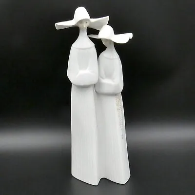 Buy Lladro Spain Nuns Monjas Figurine 4611 White Habits Rosary Beads Porcelain 13  • 117£