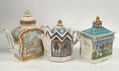 Buy SADLER England Ceramic Tea Pots Bundle X3 Vintage Decorative Themed Collectables • 9.99£
