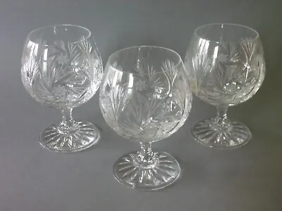 Buy Crystal Clear Industries - Monica Pinwheel - 3 Balloon Snifter Glasses - Brandy • 30£