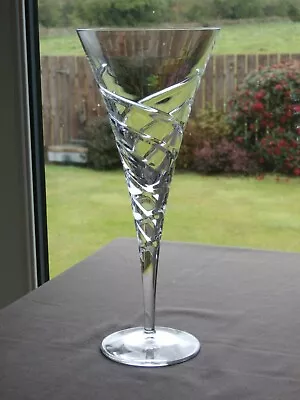Buy Stunning Crystal 10  Tall Champagne Flute - Ex Cond • 24.99£