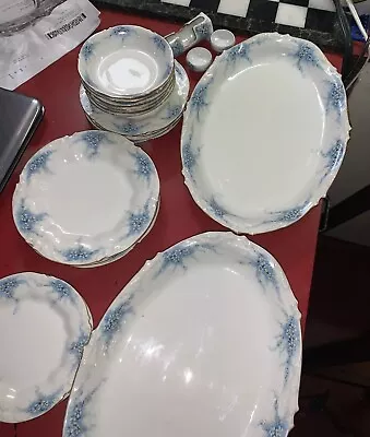 Buy Set Of 20 Antique J.P.L Limoges China Dinnerware Pieces Signed By Artist Rare • 142.08£