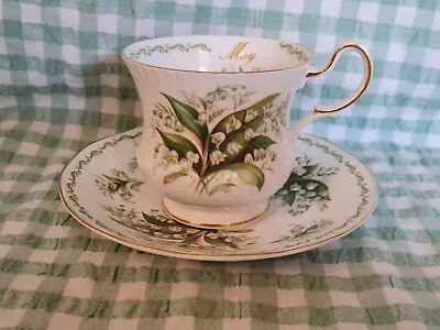 Buy Vintage Queen's England Lily Of The Valley Cup & Saucer - MAY Special Flowers • 14.99£
