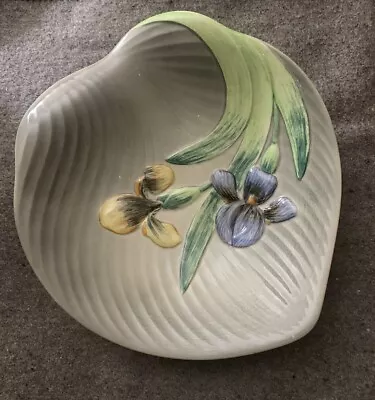 Buy Shorter And Son Bowl - 1940s Vintage Staffordshire Pottery. Iris Flowers . • 4.99£