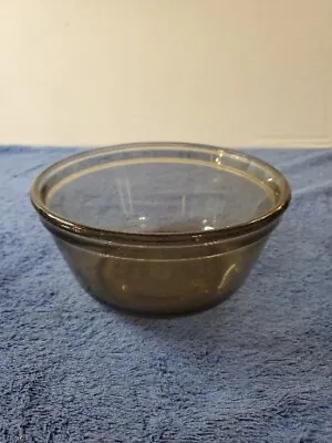 Buy Anchor Ovenware Mixing Glass Bowl 1qt. Amber  Smoke Color 6.5 X 3.5 • 14.38£