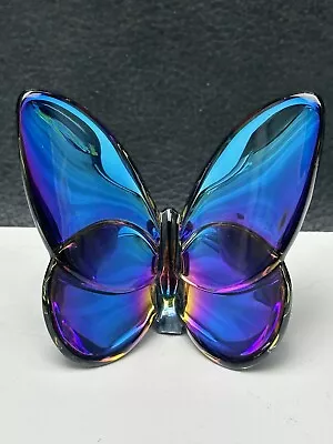 Buy Baccarat #2609987 Lucky Butterfly Crystal Scarab Blue Scarabee Papillon • 166.03£