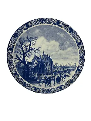 Buy Antique Delft Blauw Chemkefa Large Charger Plate (AF) • 20.01£