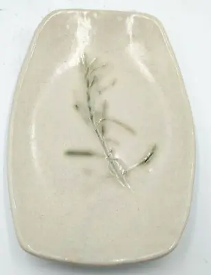 Buy Creamy Beige Art Pottery 9  X 6  Sloped Dish By Local Artist Marcy Fedalei • 17.07£